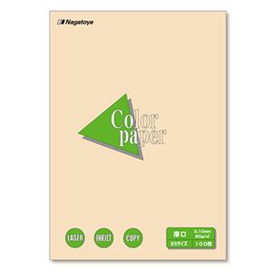 (まとめ) 長門屋商店 Color Paper B5 厚口 アイボリー ナ-4315 1冊（100枚）  【×30セット】