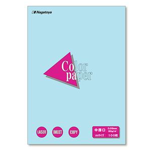 (まとめ) 長門屋商店 Color Paper A4 中厚口 空 ナ-3212 1冊（100枚）  【×30セット】