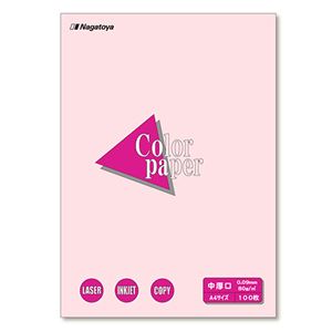 (まとめ) 長門屋商店 Color Paper A4 中厚口 さくら ナ-3219 1冊（100枚）  【×30セット】