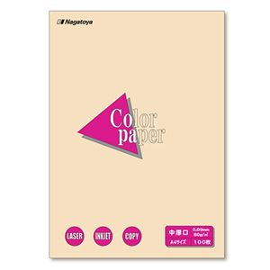 (まとめ) 長門屋商店 Color Paper A4 中厚口 アイボリー ナ-3215 1冊（100枚）  【×30セット】