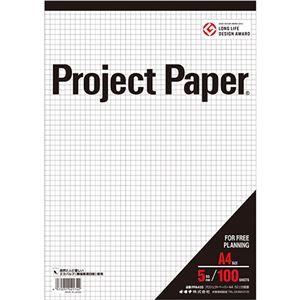 (まとめ) オキナ プロジェクトペーパー A4 5mm方眼 100枚 PPA45S 1冊  【×30セット】