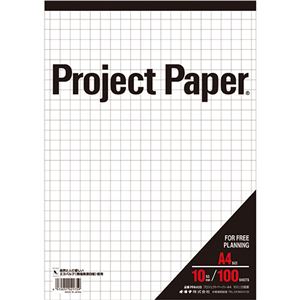 (まとめ) オキナ プロジェクトペーパー A4 10mm方眼 100枚 PPA40S 1冊  【×30セット】