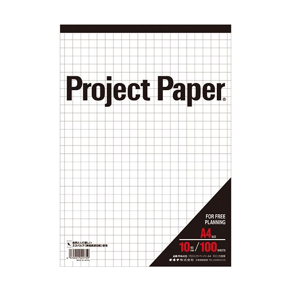 (まとめ) オキナ プロジェクトペーパー A4 10mm方眼 100枚 PPA40S 1冊  【×30セット】