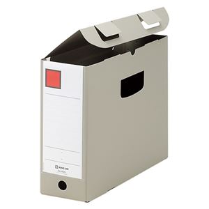 (まとめ) キングジム GボックスPP（フタ付） A4ヨコ 収納幅100mm グレー 4634 1冊  【×30セット】