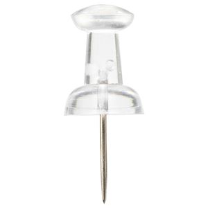 (まとめ) ベロス ダルマ画鋲 針長さ10mm 透明 OD-1086C 1ケース（60本）  【×30セット】