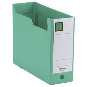 (まとめ) キングジム GボックスPP A4ヨコ 収納幅100mm 緑 4633N 1冊  【×30セット】
