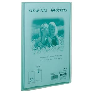 (まとめ) テージー マイホルダー A4タテ 30ポケット 背幅15mm グリーン M-203-03 1冊  【×30セット】