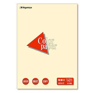 (まとめ) 長門屋商店 Color Paper B5 特厚口 レモン ナ-4402 1冊（50枚）  【×30セット】