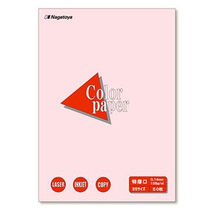 (まとめ) 長門屋商店 Color Paper B5 特厚口 さくら ナ-4419 1冊（50枚）  【×30セット】