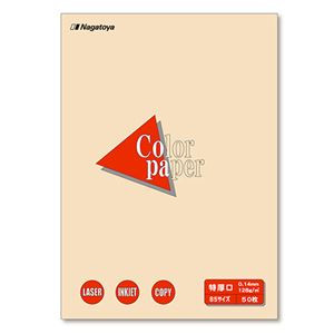 (まとめ) 長門屋商店 Color Paper B5 特厚口 アイボリー ナ-4415 1冊（50枚）  【×30セット】