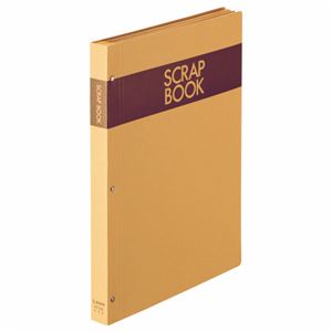 (まとめ) ライオン事務器 スクラップブック A4タテ クラフト台紙28枚付 背幅25mm No.550 1冊  【×30セット】