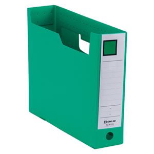(まとめ) キングジム GボックスPP A4ヨコ 収納幅75mm 緑 4631N 1冊  【×30セット】