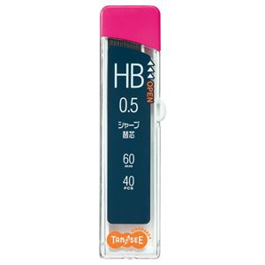 (まとめ) TANOSEE シャープ SHARP替芯 0.5mm HB 1個（40本）  【×30セット】