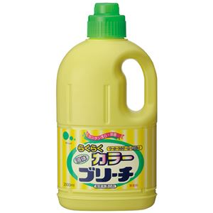 (まとめ) ミツエイ らくらくカラーブリーチ 本体 2L 1本  【×30セット】