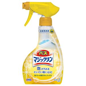 (まとめ) 花王 バスマジックリン 泡立ちスプレー 本体 380ml 1本  【×30セット】