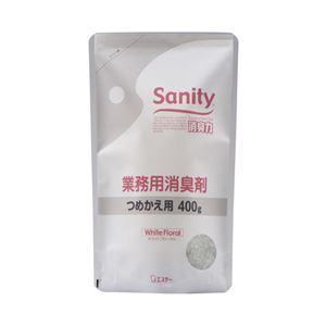 (まとめ) エステー サニティー 業務用消臭剤 タンクタイプ ホワイトフローラル つめかえ用 400g 1個  【×30セット】