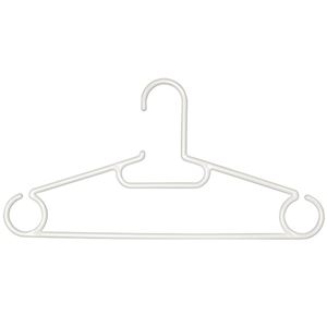 (まとめ) シンコハンガー リビドハンガー ファミリー5P 41cm パールホワイト 1セット(5本)  【×30セット】