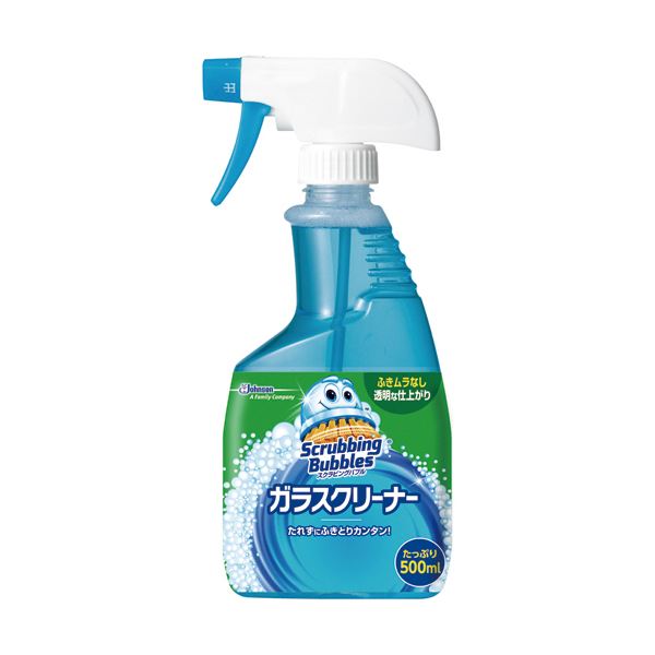 (まとめ) ジョンソン スクラビングバブル ガラスクリーナー 本体 500ml 1本  【×30セット】