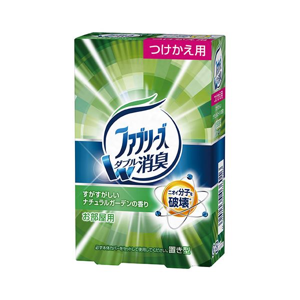 (まとめ) P＆G 置き型ファブリーズ すがすがしいナチュラルガーデンの香り つけかえ用 130g 1個  【×30セット】