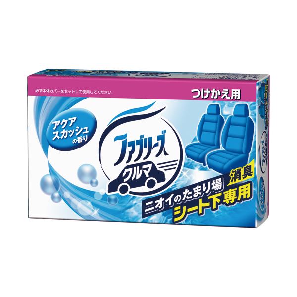 (まとめ) P＆G クルマ用置き型ファブリーズ アクアスカッシュの香り つけかえ用 130g 1個  【×30セット】