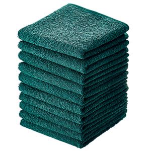 (まとめ) アイ・フィット おしぼりタオル ダークグリーン HT-DG10 1パック（10枚）  【×30セット】