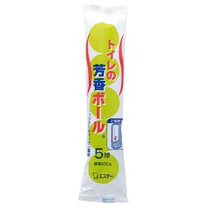 (まとめ) エステー 消臭・芳香剤 トイレの芳香ボール 40g／個 1パック（5個）  【×30セット】