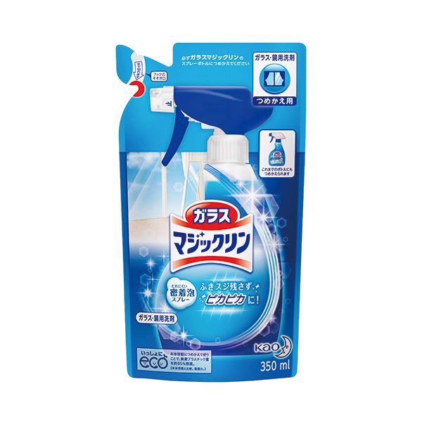 (まとめ) 花王 ガラスマジックリン つめかえ用 350ml 1個  【×30セット】