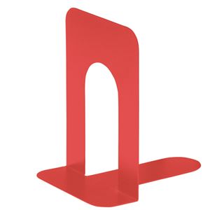 (まとめ) TANOSEE ブックエンド T型 大 コーラルレッド 1組（2枚）  【×30セット】