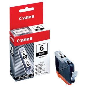 (まとめ) キヤノン Canon インクタンク BCI-6BK ブラック 4705A001 1個  【×30セット】