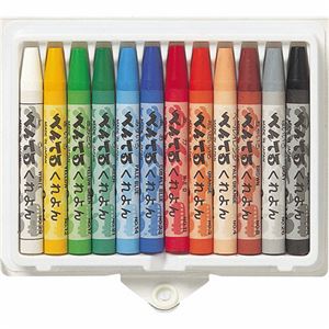 (まとめ) ぺんてる くれよん 12色(各色1本) PTCR-12 1箱  【×30セット】