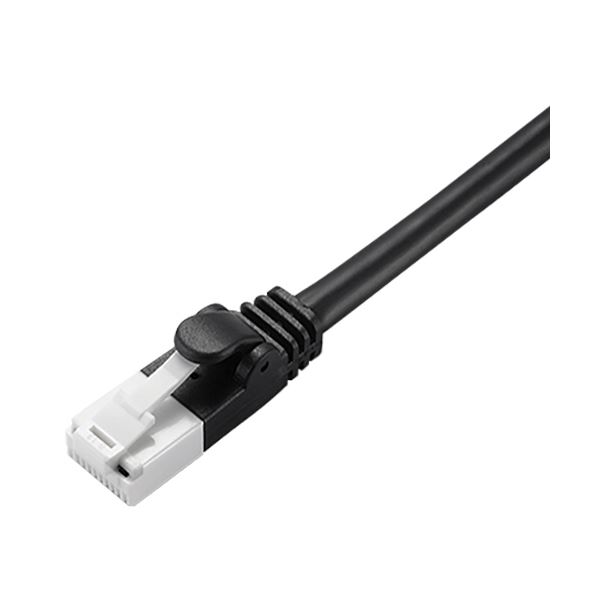 (まとめ) エレコムCat6対応ツメ折れ防止LANケーブル ブラック 3m LD-GPT/BK3/RS 1本 【×30セット】