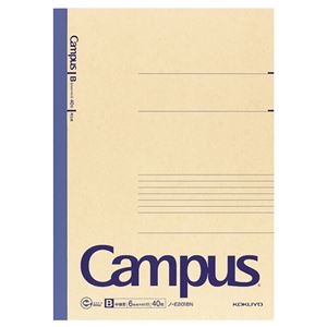 (まとめ) コクヨ 再生紙キャンパスノート A4 B罫 40枚 ノ-E201BN 1冊  【×30セット】