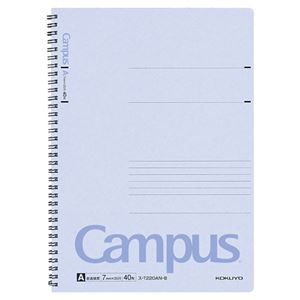 (まとめ) コクヨ キャンパス ツインリングノート A4 A罫 40枚 青 ス-T220AN-B 1冊  【×30セット】