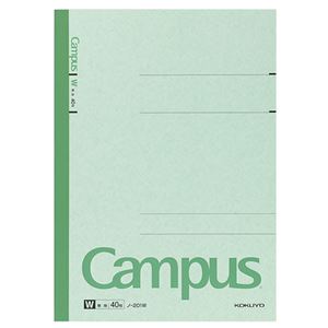 (まとめ) コクヨ キャンパスノート(特殊罫) A4 無地 40枚 ノ-201W 1冊  【×30セット】