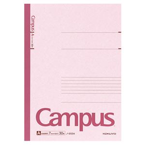 (まとめ) コクヨ キャンパスノート(普通横罫) A4 A罫 30枚 ノ-203A 1冊  【×30セット】