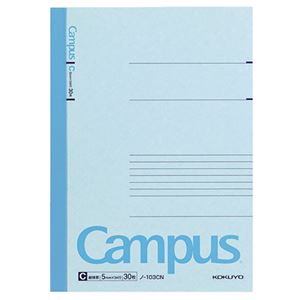 (まとめ) コクヨ キャンパスノート(細横罫) A5 C罫 30枚 ノ-103CN 1冊  【×30セット】