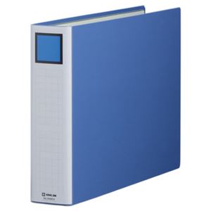 (まとめ) キングファイル スーパードッチ(脱・着)イージー A3ヨコ 600枚収容 背幅76mm 青 3406EA 1冊  【×30セット】