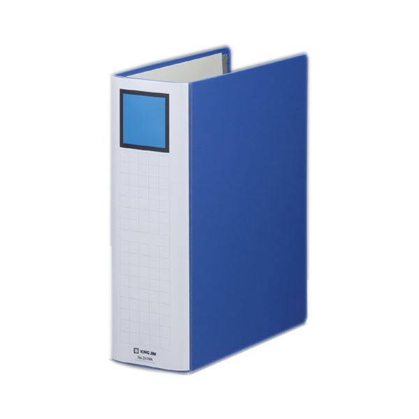 (まとめ) キングファイル スーパードッチ(脱・着)イージー A4タテ 800枚収容 背幅96mm 青 2478A 1冊  【×30セット】