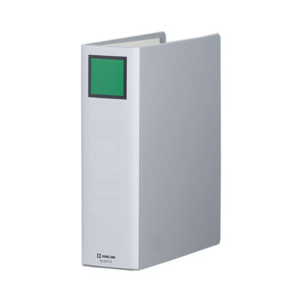 (まとめ) キングファイル スーパードッチ(脱・着)イージー A4タテ 700枚収容 背幅86mm グレー 2477A 1冊  【×30セット】