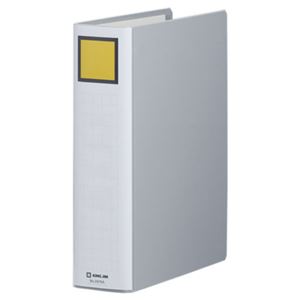 (まとめ) キングファイル スーパードッチ(脱・着)イージー A4タテ 600枚収容 背幅76mm グレー 2476A 1冊  【×30セット】