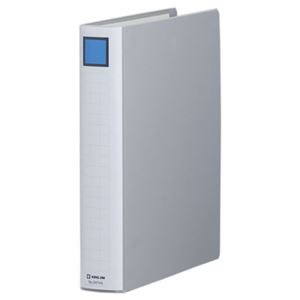 (まとめ) キングファイル スーパードッチ(脱・着)イージー A4タテ 400枚収容 背幅56mm グレー 2474A 1冊  【×30セット】