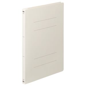 (まとめ) TANOSEE フラットファイル（PP） A4タテ 150枚収容 背幅17mm オフホワイト 1パック（5冊）  【×30セット】