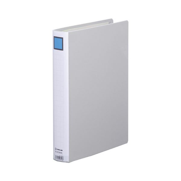 (まとめ) キングファイル スーパードッチ(脱・着)イージー GXシリーズ A4タテ 300枚収容 背幅46mm グレー 2473GXA 1冊  【×30セット】