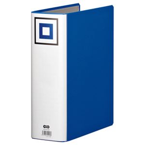 (まとめ) TANOSEE 両開きパイプ式ファイルV A4タテ 800枚収容 背幅95mm 青 1冊  【×30セット】