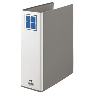 (まとめ) TANOSEE 片開きパイプ式ファイルE A4タテ 800枚収容 背幅106mm グレー 1冊  【×30セット】