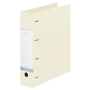 (まとめ) リヒトラブ リクエスト D型リングファイル A4タテ 4穴 500枚収容 背幅64mm 白 G1280-0 1冊  【×30セット】