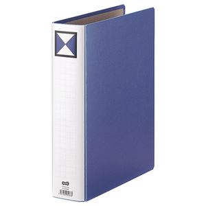 (まとめ) TANOSEE 両開きパイプ式ファイル A4タテ 500枚収容 背幅66mm 青 1冊  【×30セット】