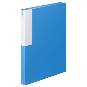 (まとめ) TANOSEE クリヤーブック（クリアブック） A4タテ 36ポケット 背幅24mm ブルー 1冊  【×30セット】