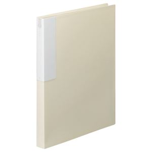(まとめ) TANOSEE クリヤーブック（クリアブック） A4タテ 36ポケット 背幅24mm オフホワイト 1冊  【×30セット】