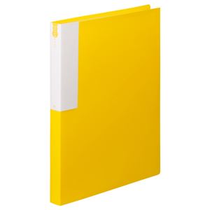 (まとめ) TANOSEE クリヤーブック（クリアブック） A4タテ 36ポケット 背幅24mm イエロー 1冊  【×30セット】